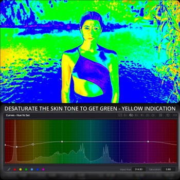 Saturation indicator LUT